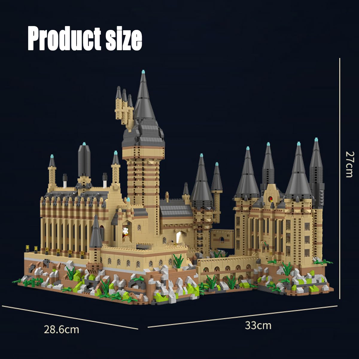 BDYDT Architecture Set Harry Castle Micro Building Blocks Set(5400PCS) - Architectural Model Toys Gifts for Kid and mature-themed