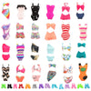 BARWA 5 Sets Doll Swimwear, Multi-Color Nylon Bikini and Beach Clothes with Shoes for 11.5 Inch Dolls