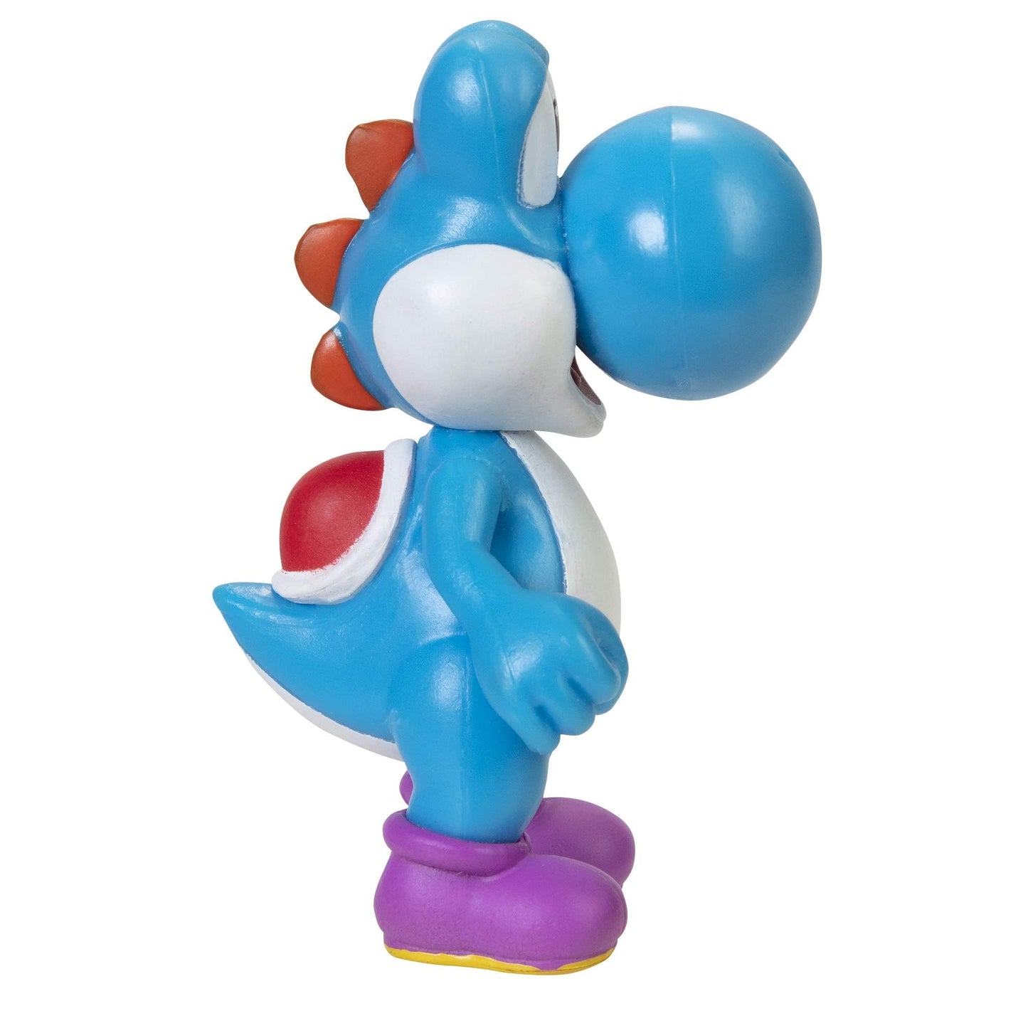 Super Mario Action Figure - 2.5 Inch Light Blue Yoshi Collectible Toy, Sapphire Blue, Model 405464, Plastic Material