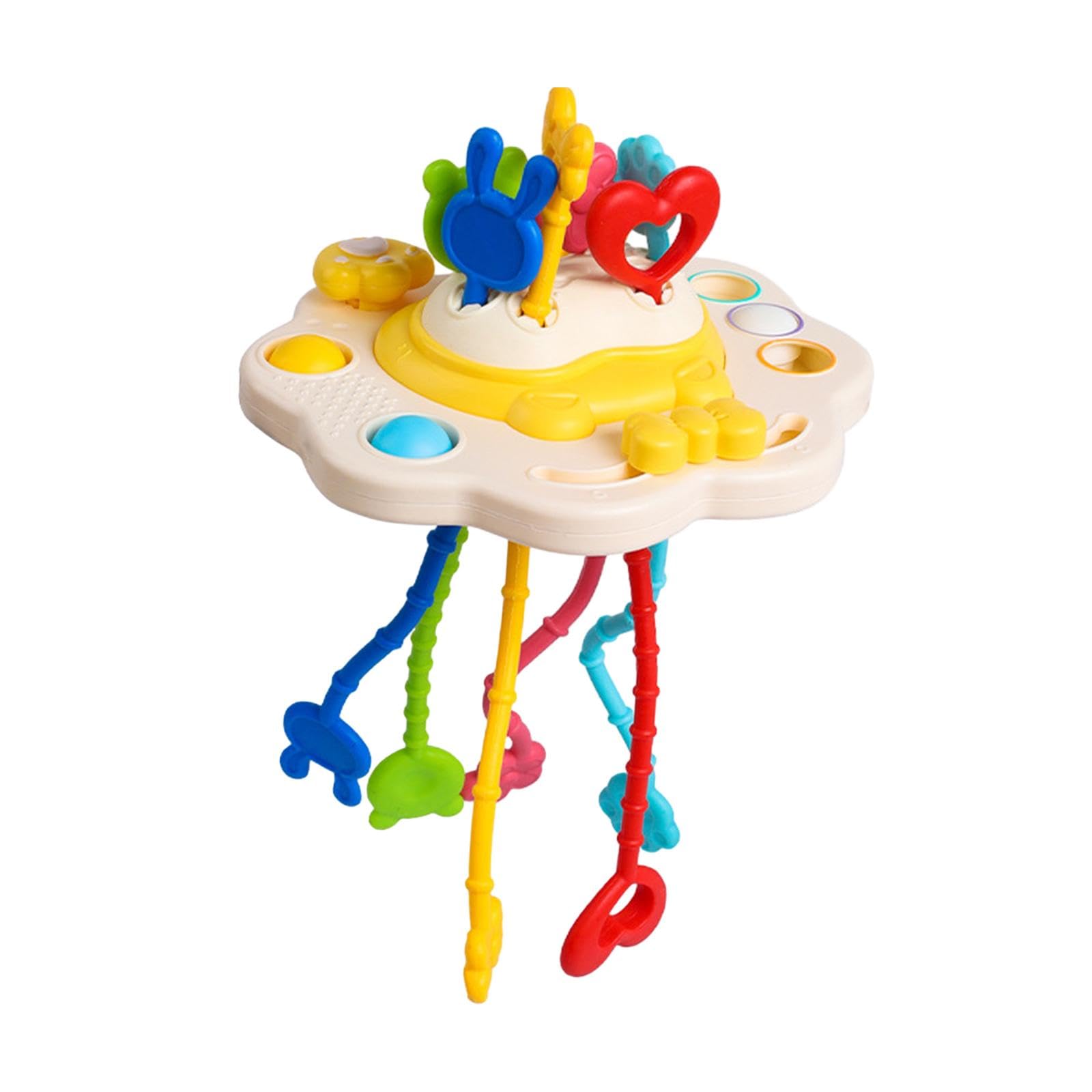 Enakshi Silicone Pull String Activities Montessori Toys For Boys Girls Kids Toddlers White Lion|Toys & Hobbies|Educational|Other