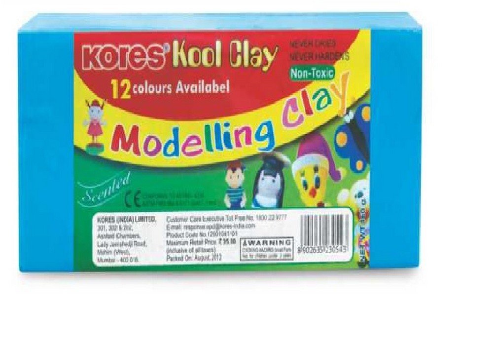 Kores Kool Clay 160 Grams, Pack Of 12 Shades, 24 Packs