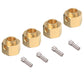 COOWOO Brass Wheel Hex Hub 8mm(+4mm) Extenders Adaptor for 1/10 RC Crawler Car TRX4, TRX6 Upgrade Parts