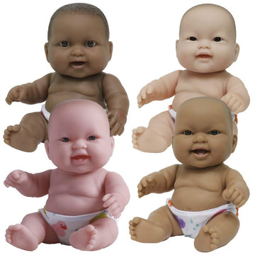 JC Toys 10 Lots to Love Babies with Different Skin Tones - Set of 4
