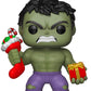 Funko Pop Marvel Holiday Hulk Collectible Figure, Vinyl, Multicolor, Model 33984