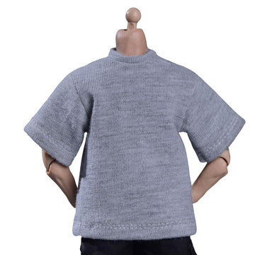 Meetoget 1/12 Scale Male Figure Doll Clothes Daily Sports T-Shirt Action Figure Relax Grey Pu002Us
