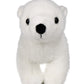 Ice King Bear Plush Toy - Lifelike Baby Polar Bear - 9" White Soft Simulated Plush