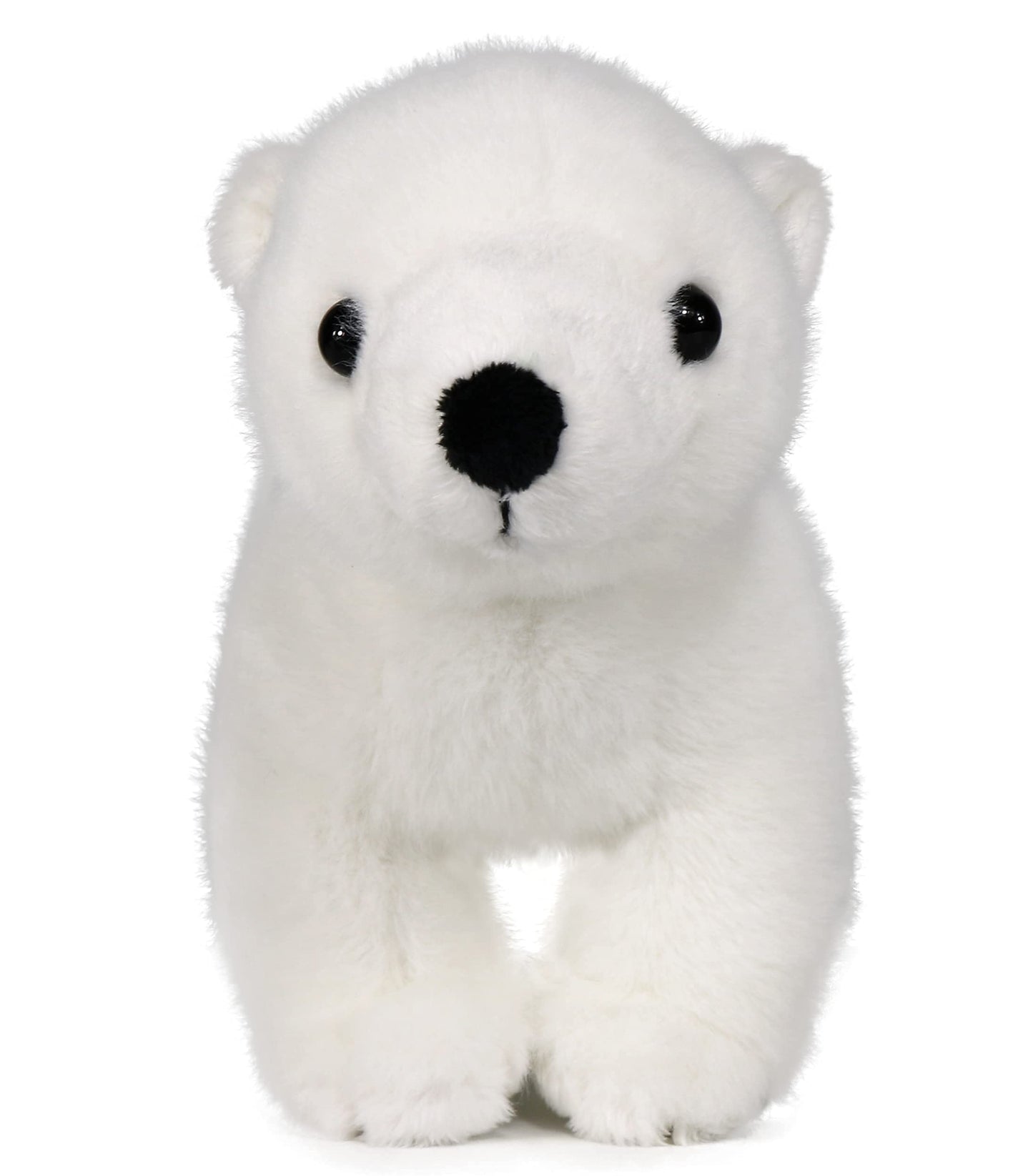 Ice King Bear Plush Toy - Lifelike Baby Polar Bear - 9" White Soft Simulated Plush