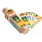 Ujeavette HandsOn Rotating Animal Puzzle Colorful Graphics Wooden Animal Puzzle Grip Practice Wooden Rotate Blocks Fine Motor S