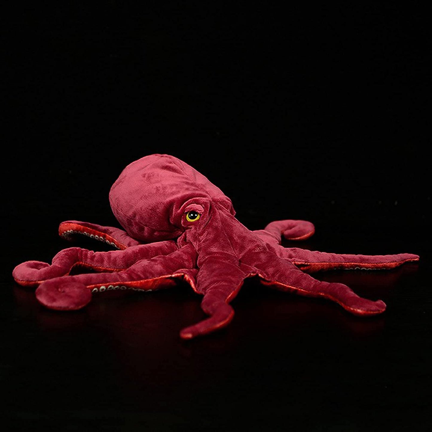 Zhongxin Made Simulation Octopus Plush Toy -Red Soft Real Life Octopus Stuffed Animal Toys, Lifelike Deep Sea Creeping Animal Octopuses Plush Toys For Children Boys Girls (18 Inch)