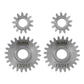 INJORA Stainless Steel 15/22T Overdrive and 13/24T Underdrive Portal Gears Set for 1/18 RC Crawler Redcat Ascent-18 Upgrade