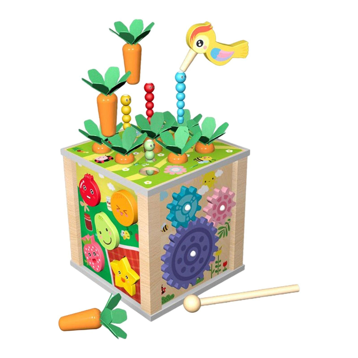 Club Bollywood6 In 1 Wooden Montessori Toys Colorful Activities Cute For Gifts Travel|Baby|Toys For Baby|Developmental Baby Toys