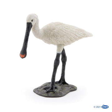 Papo -Hand-Painted - Figurine -Wild Animal Kingdom - Eurasian Spoonbill -50279 -Collectible - For Children - Suitable For Boys And Girls- From 3 Years Old, Multicolored