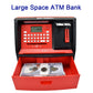 Talking Atm Savings Bank, Digital Piggy Bank, Atm Money Coins Machine For Kids Birthday Gift (Red/Black)