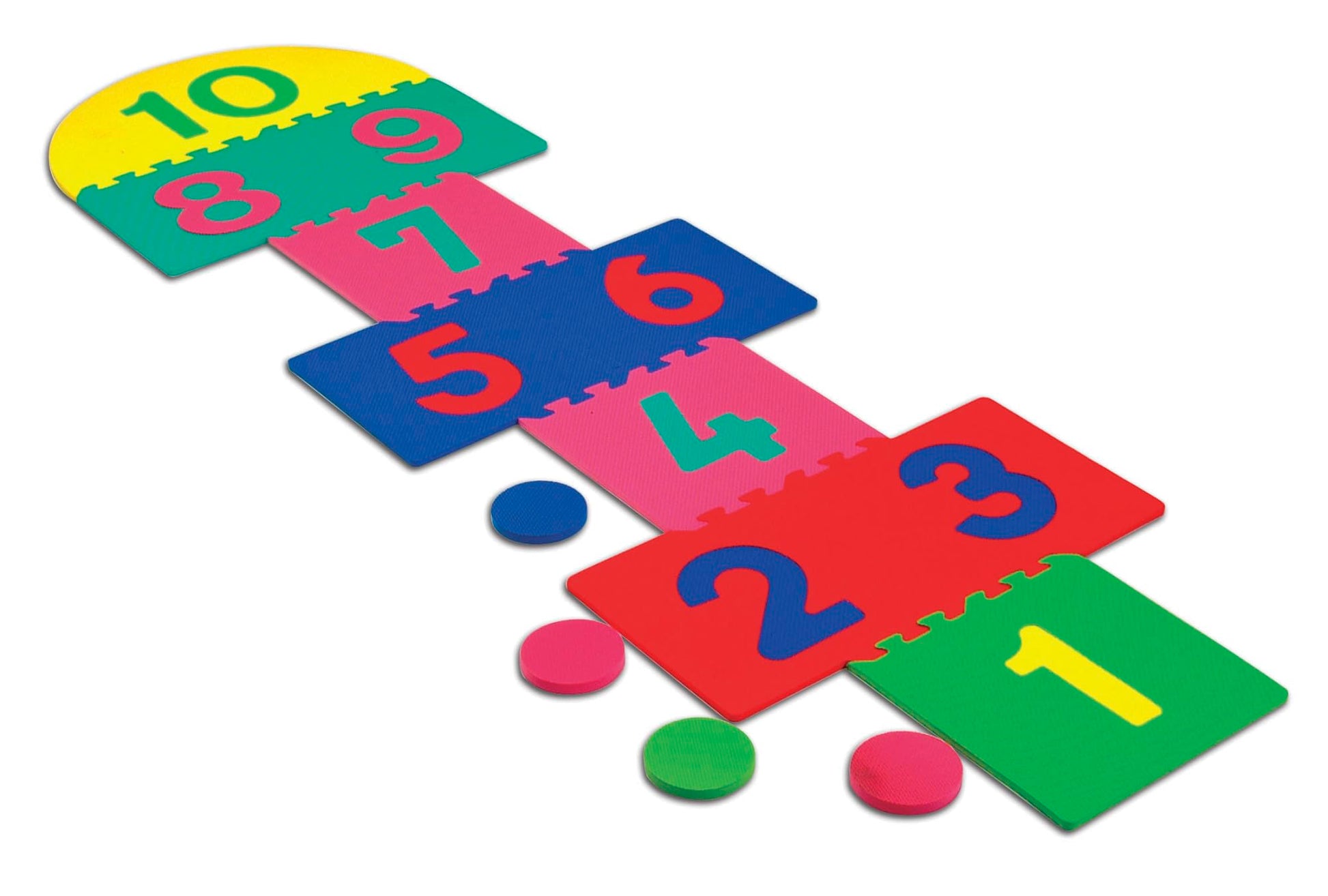 Chenille Kraft Wonderfoam Foam Hopscotch Mat, Set of 14