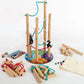 Hachette Boardgames Nekojima - Dexterity Stacking Game for 1-5+ Players, Ages 8+, Wooden, Model 238333, 15 Minutes Playtime