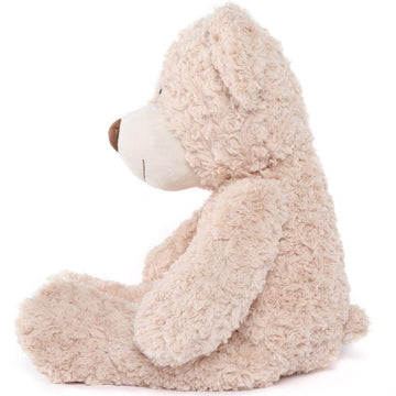 Tezituor Brown Beige Teddy Bear Stuffed Animal - 24 Inches Teddy Bear Plush Toy For Boys And Girls