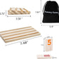 Dollergo Rummy Game With 4 Wooden Racks/Trays, Rummy Cube Game With Portable Case 106 Rummy Tiles Travel Game Set With 4 Tiles H