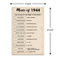 80Th Birthday Party Games, Music Of 1944 Games, Birthday Party Supplies For Adults, Fun 1944S Party Game,Pack Of 30 Cards