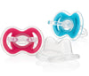 Nuby 2-Pack Gum-Eez Pacifier Teethers, Pink/Aqua