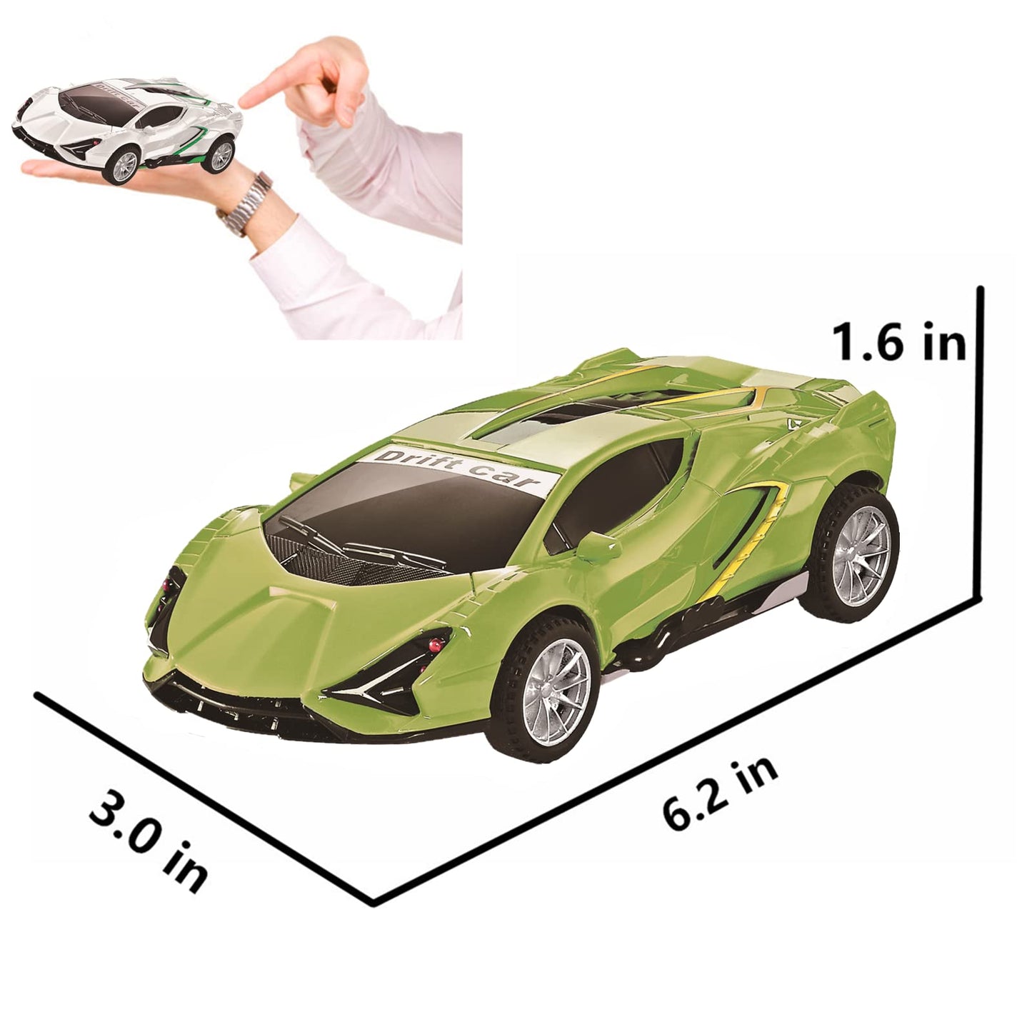 Johehe 2 Pack Race Cars Pull Back, Push Go Inertial Drift Car Models For Toddlers - 3+ Year Old Toys For Kids Ages 4-8 - Perfect