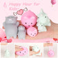 Squishies Mochi Squishy Toy, 6Pcs Jumbo & Mini,Party Favors For Kids Stress Reliever Anxiety Toys,Mini Kawaii Fidget Toys,Pinata Stuffers Filler,Easter Basket Stuffers,Valentines, Sock Stuffers