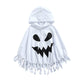 Wasaigood Infant Baby Halloween Cloak Toddler Kids Girls Boys Ghost Hooded Cosplay Clothes White Halloween Poncho Cape (White,4-