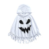 Wasaigood Infant Baby Halloween Cloak Toddler Kids Girls Boys Ghost Hooded Cosplay Clothes White Halloween Poncho Cape (White,4-