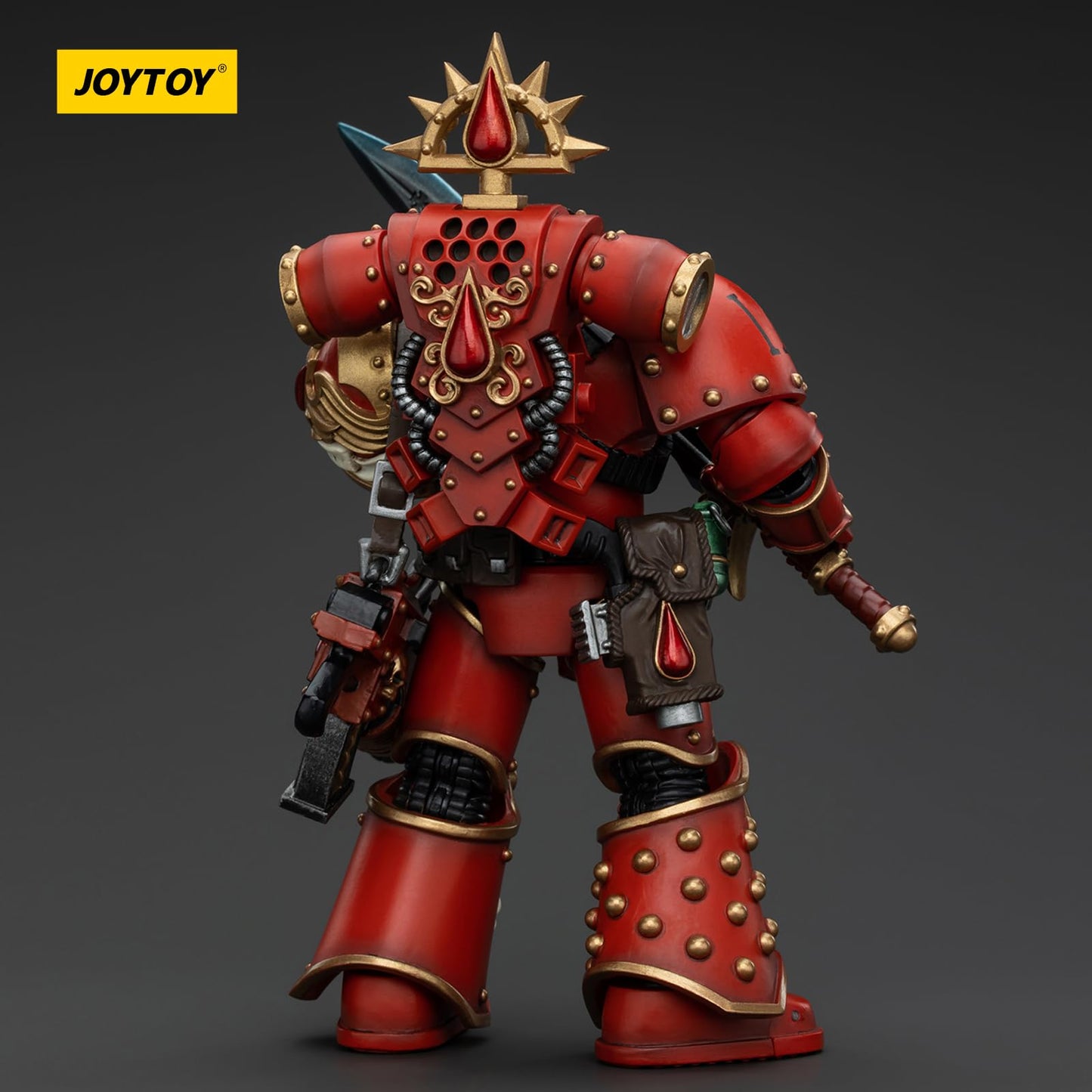 JOYTOY Warhammer 40k Blood Angels, 1/18 Blood Angels Raldoron First Captain of The Blood Angels Action Figure Collect Model