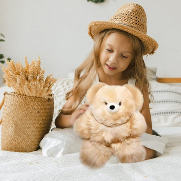 Alpacanext Soft And Cuddly Baby Alpaca Teddy Bear - 9 Inch. Premium Alpaca Stuffed Animal Handmade On Genuine Alpaka Fur. Cute B