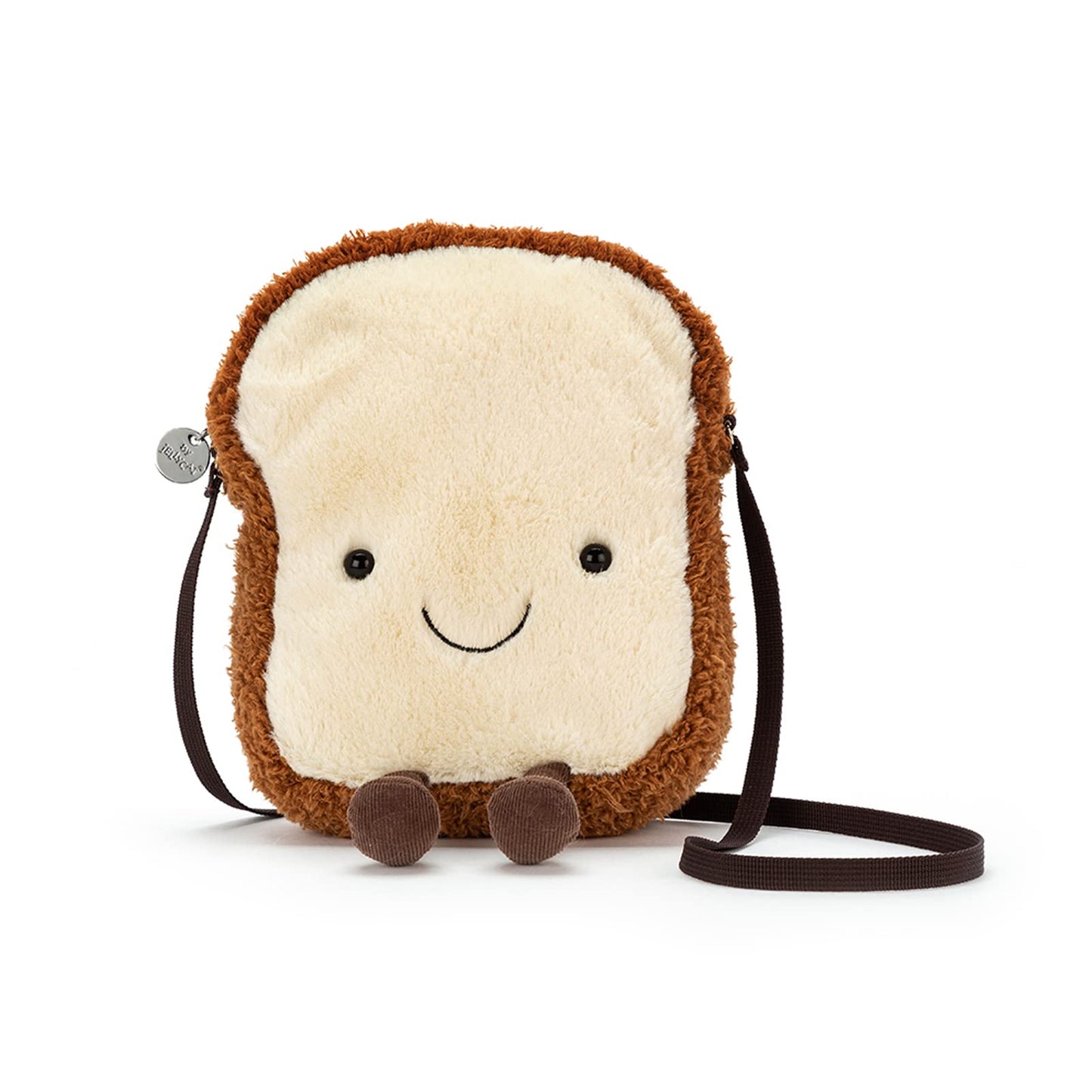 Jellycat Amuseables Toast Plush Bag, 9 Inches - Crossbody And Shoulder Purse - Fun And Unique Handbag
