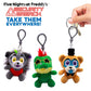Just Toys LLC Five Nights at Freddy's Plush Backpack Hangers (Five Nights at Freddy's Security Breach Plush Backpack Hangers Ser