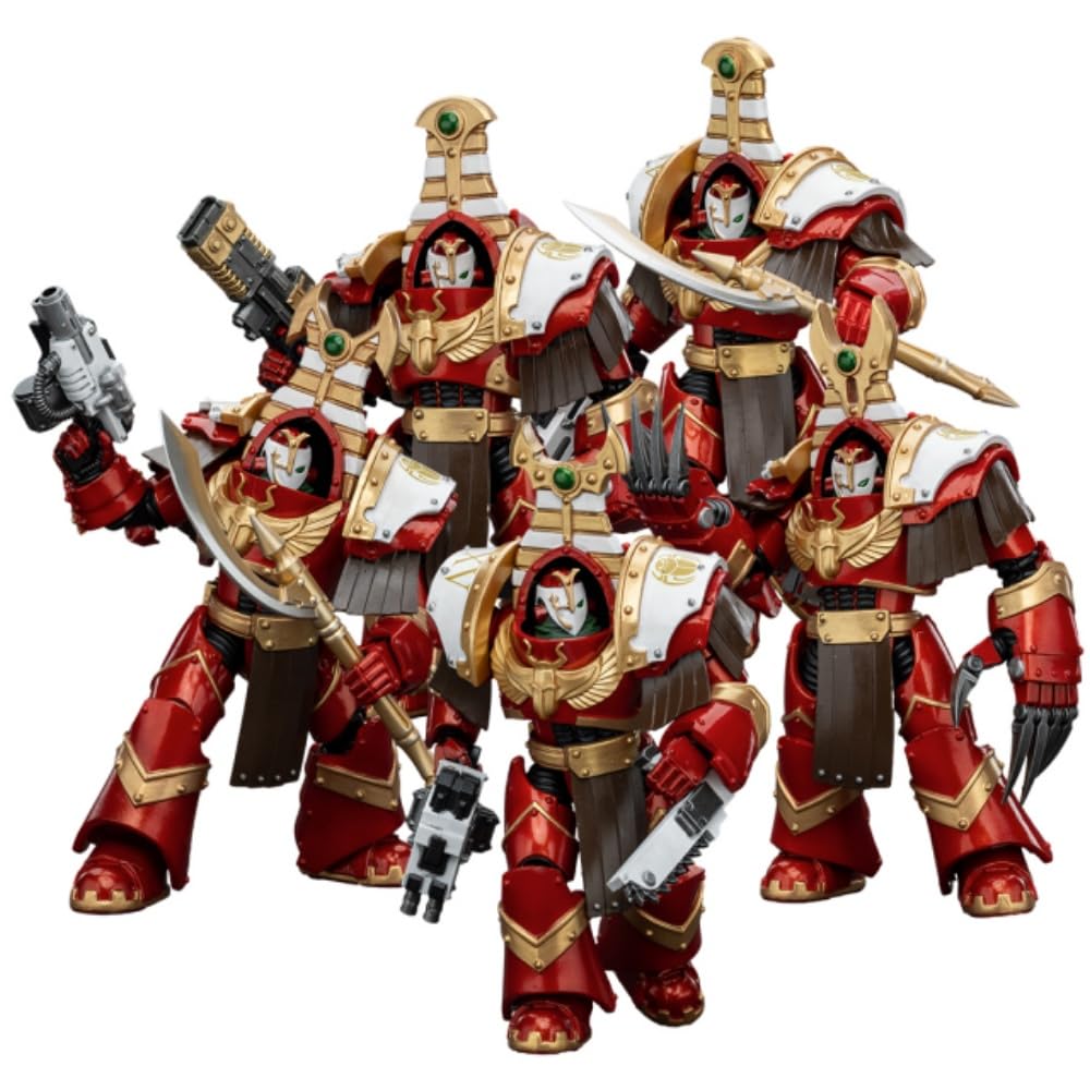 JOYTOY Warhammer 40K Thousand Sons 5Pcs Sekhmet Terminator Cabal 1:18 Scale Action Figure Mecha Joy Toy Collection Model 5.35in