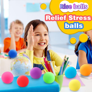 Diydec 16Pcs Stress Balls Toys 2.36 Inches Slow Rising Squishy Sensory Balls For Adults Stress Relief Squeeze Stretch Fidget Bal