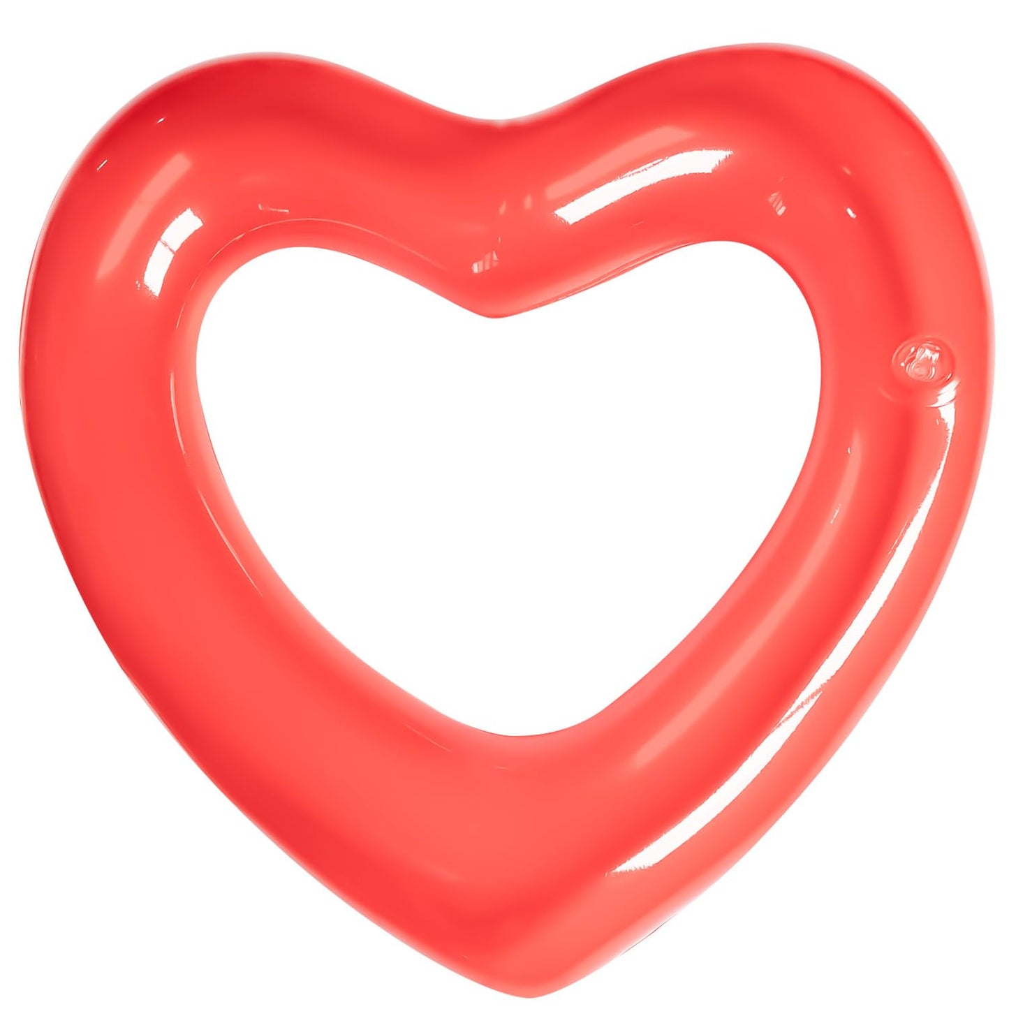Kid Heart Pool Float Kid Pool Floats  Water Fun Beach Party Toys for Kids Birthday Scene Layout Props. (18 in  Transparent red