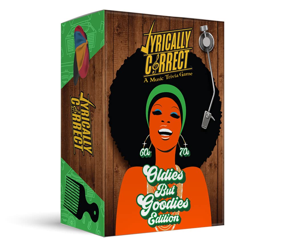 Lyrically Correct Music Trivia Card Game | Multi-Generational Family Gatherings  mature-themed Game Night and Fun Trivia (60's and 70's Oldies but Goodies)