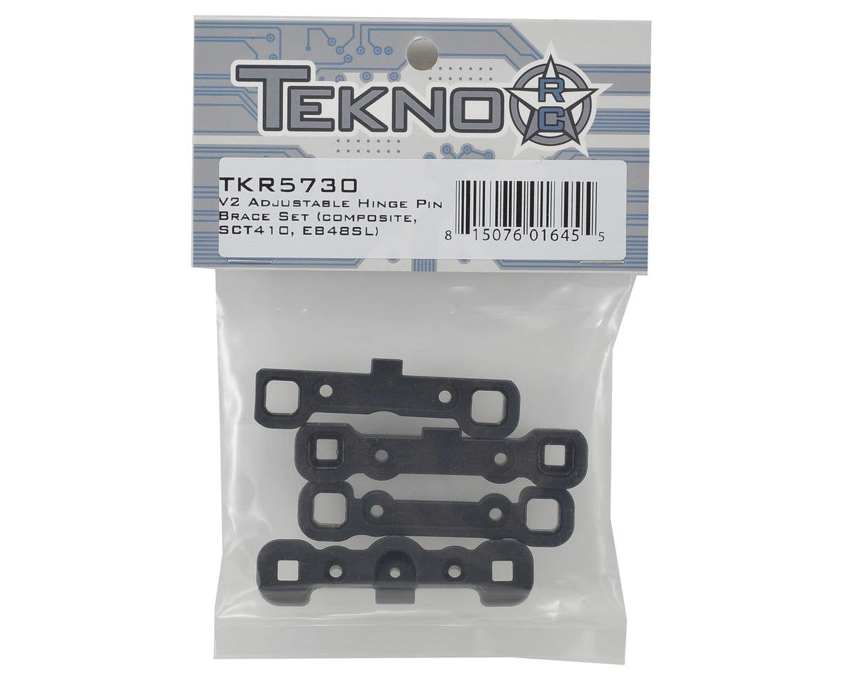 Tekno RC LLC V2 Adjustable Hinge Pin Brace SetSCT410EB48SL TKR5730 Elec Car/Truck Replacement Parts