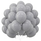 Gray Balloons 50Pcs, 10Inch Double Stuffed Pastel Gray Latex Helium Balloons, Matte Dark Grey Party Balloons Sand Grey Balloon S