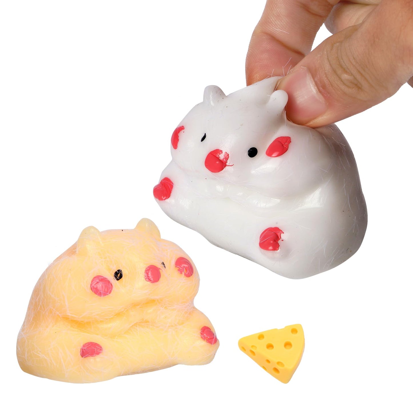 4 Pack Squishy Hamster Squishy Squeeze Toys, Cute Soft Cat Squishy Toys, Party Favors Fidget Toys Squishy Suitable Adults Kids,