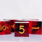 Generic 6PCS 16mm D6 Resin dice Set Dice for DND Dungeons and Dragons Role Playing Game (Red)