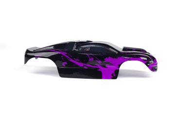 SummitLink Custom Body Muddy Purple Over Black Style Compatible for e-Revo Mini 1/16 Scale RC Car or Truck (Truck not included)