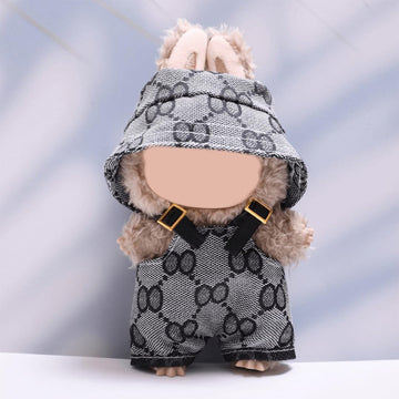 Clothes for 17cm Dolls & Outfit for 17cm Dolls - Adorable Pink & Brown Doll Accessories, Original Design Outfits and Keychain Cl