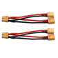 Share Goo 2Pcs 14Awg Xt60 Parallel Battery Connector 2-Male To 1-Female Xt-60 Cable Dual Extension Y Splitter Harness Adapter Fo