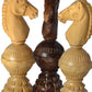 Chessbazar Chess Set Globe Design King 5' 32 Wooden Weighted Handmade Chess Pieces By