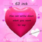 GaesQae Giant Hot Pink Heart Foil Balloons - 63 Inch Mylar Balloons for Mother's Day, Valentine's Day, Weddings, Birthdays, Anniversaries