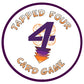 Tapped Four Card Game, 2 To 8 Players - Strategy, Luck, Laughter, Nonstop Fun For Family And Friends