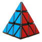 3X3 Pyramid Cube 3 By3 Triangle Cube 3 X3 Speed Cube Puzzles 3X3X3 Magic Puzzle Cube Game Toys For Kids Adults (Sticker Black)