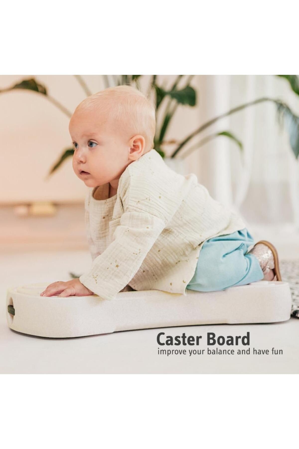 Scoot & Ride My First 3 In 1 Baby Walker, Ride On, & Scooter Board With Storage, Sand