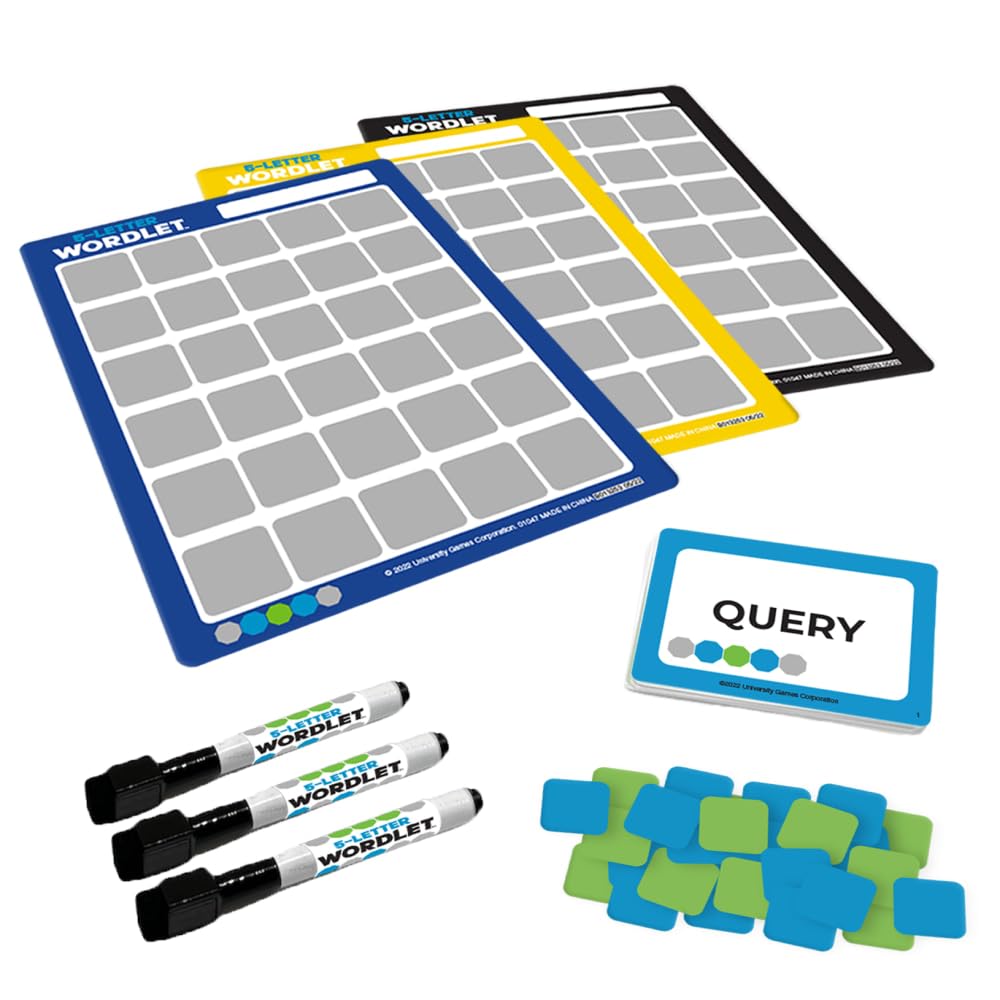 University Games | 5 Letter Wordlet Game for 2 to 4 Players Ages 8 and Up