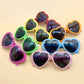 Pibupibu 7 Pack Red Kids Toddler Heart Shape Sunglasses Party Favor Supplies For Girls Boys