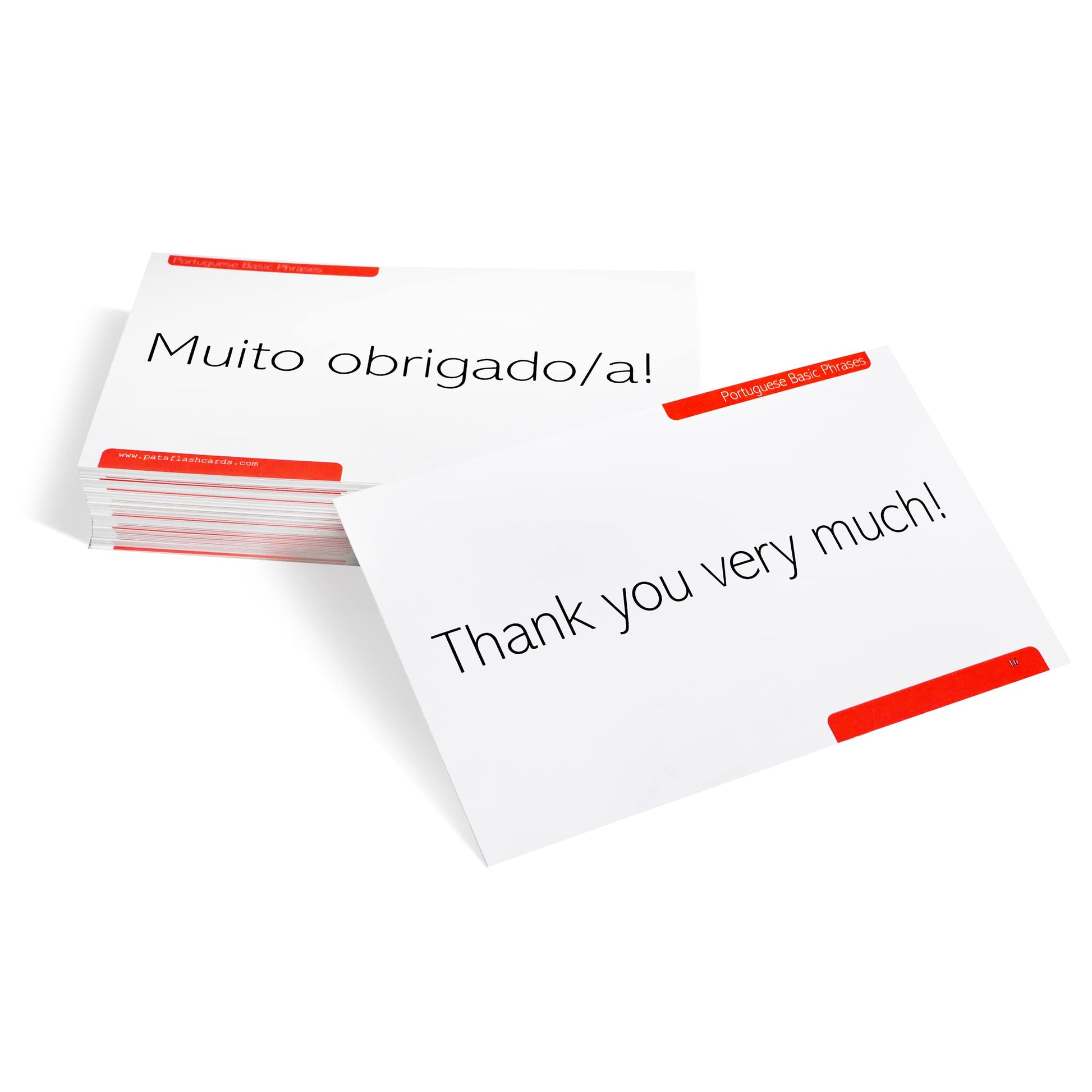 Portuguese Basic Phrases Flash Cards With Conversation Variations